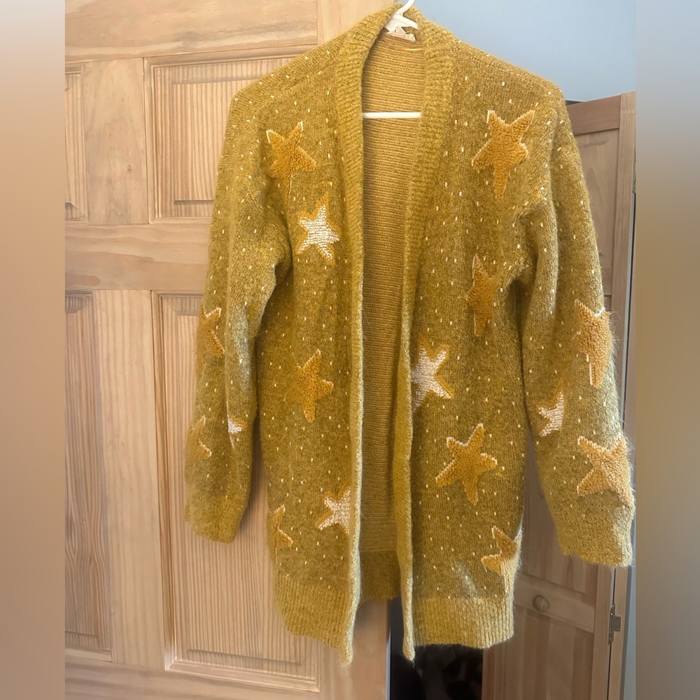 Mustard star cardigan